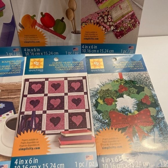 8 Simplicity EZ Quilting Template Stencils Fabric Paper Crafts Scrapbook - Picture 4 of 13